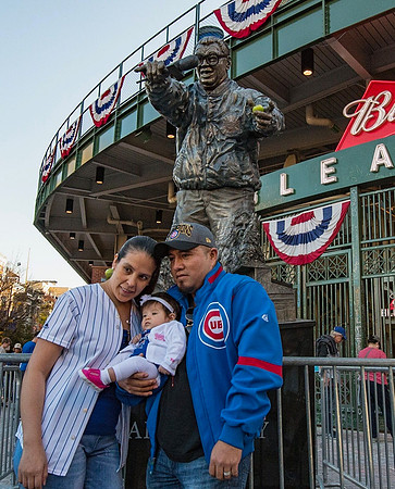 Cubs Fans outside Wrigley Field