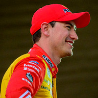 Joey Logano celebrates his win at The Nascar Clash at the LA Coliseum on 2/6/22