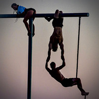 The original Muscle Beach at Santa Monica