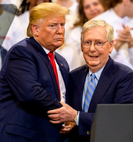 President Donald Trump and Senator Mitch McConnell at rally in Lexington KY 11/4/19