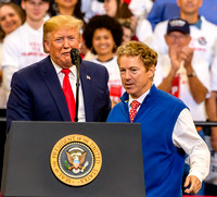 President  Donald Trump and Senator Rand Paul at rally in Lexington KY 11/4/19