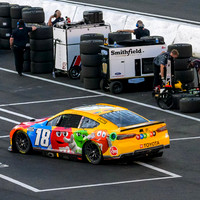 Kyle Busch came in second at The Nascar Clash at the LA Coliseum on 2/6/22 driving a Toyota Camry
