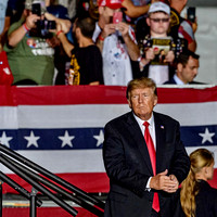 Donald Trump at rally in Des Moines Iowa 10//9/21