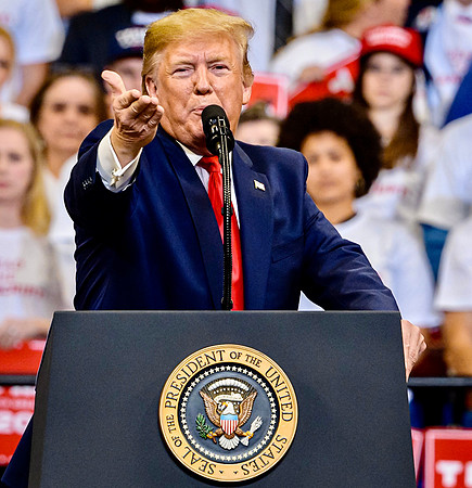President Donald J Trump at rally in Lexington KY 11/4/19