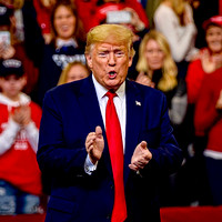 President Donald Trump at  rally in Des Moines 1/30/2020