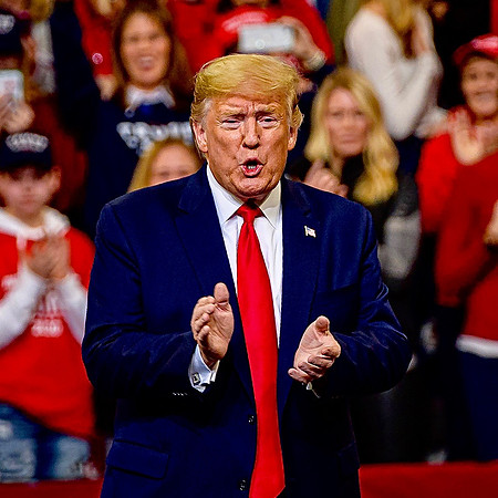 President Donald Trump at  rally in Des Moines 1/30/2020