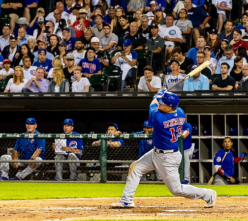 Kyle Schwarber crushes ball for 2nd home run 7/27/17 #4