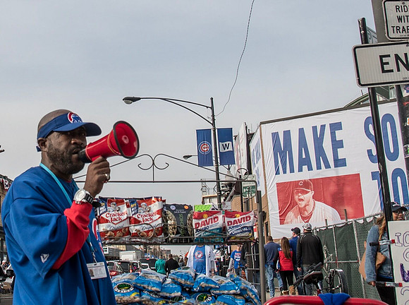 Vendor outside of Wrigley Field