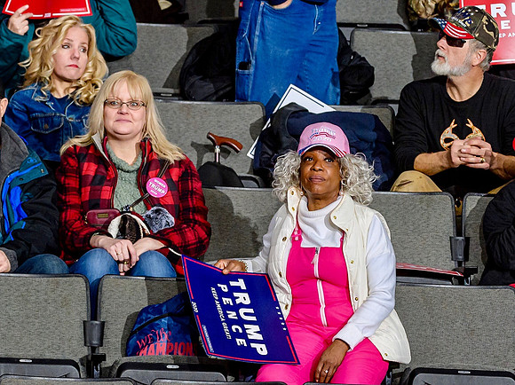 Attendees at rally for President Trump in Toledo OH 1/9/2020