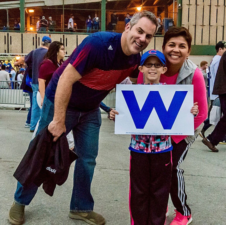 Cubs Fans outside Wrigley Field