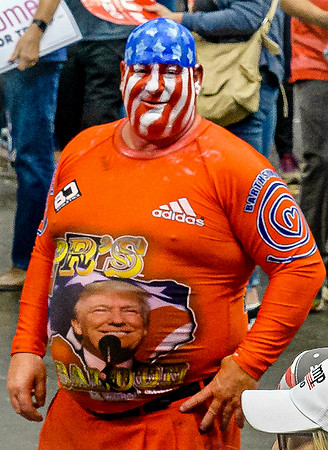 Enthusiast at Trump Rally in Dallas 10/17/19