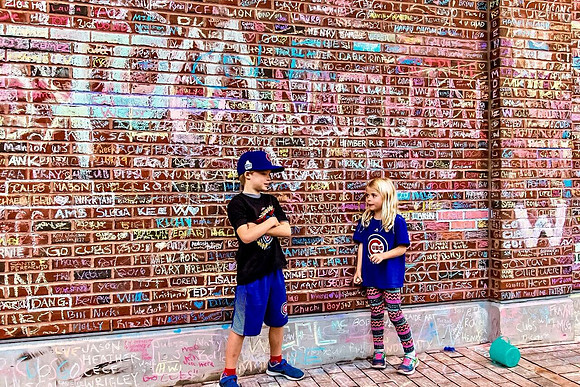 Cubs Fans outside Wrigley Field