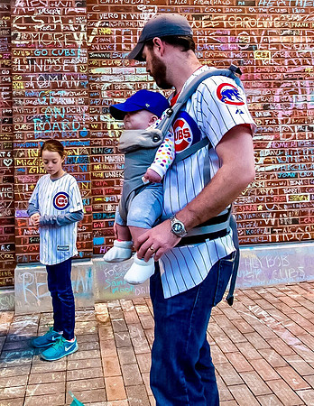 Cubs Fans outside Wrigley Field