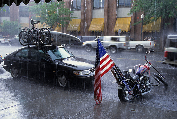 Rain in Santa Monica