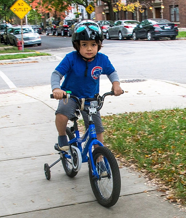 Cubs Fan near Wrigley Field