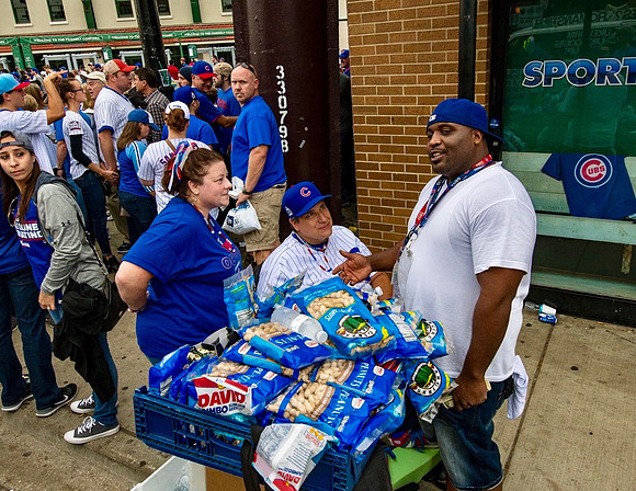 Vendor outside of Wrigley Field