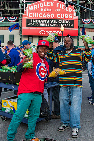 Vendor outside of Wrigley Field