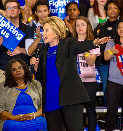 Hillary Clinton rally  Milwaukee, WI 3/28/16