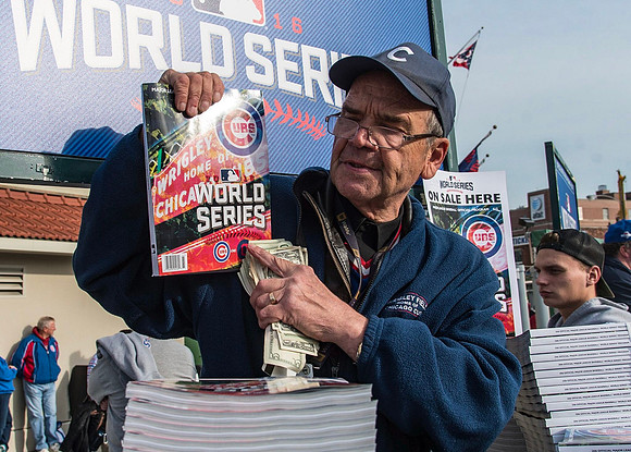 Vendor outside of Wrigley Field