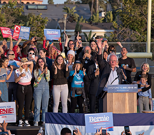 Bernie Sanders rally Santa Monica CA 5/23/16