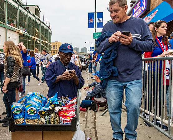 Vendor outside of Wrigley Field