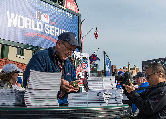 Vendor outside of Wrigley Field