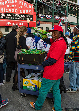 Vendor outside of Wrigley Field